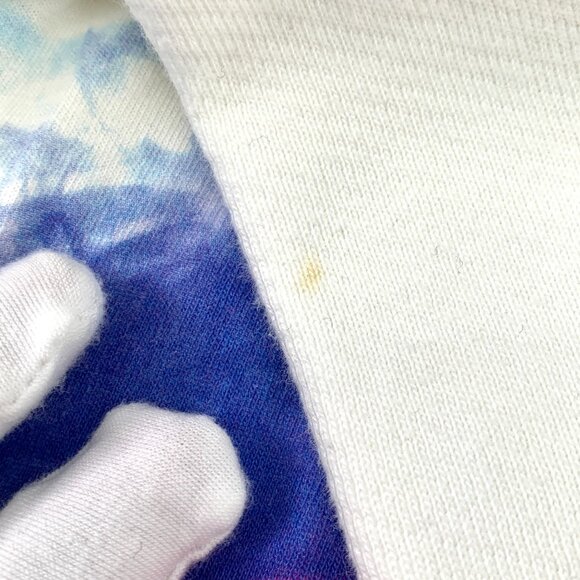 Off-White C/O Virgil Abloh White Cotton Magic Hand Printed Hooded Drawstring Two - Picture 5 of 11